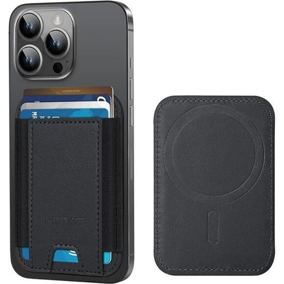 MagSafe wallet for iPhone 16 15 14 13 12 slim leather RFID blocking card holder - Picture 7 of 7